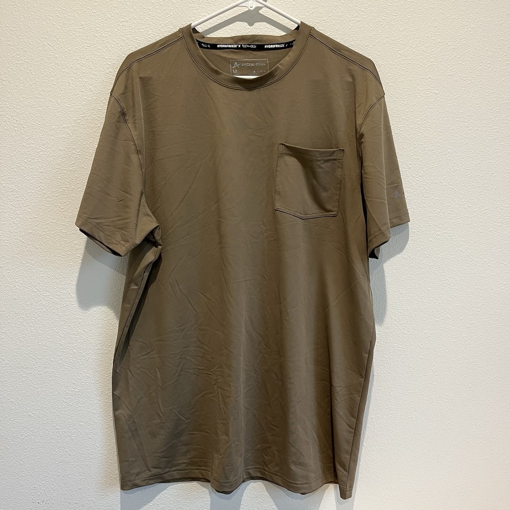 Artic Cool Men's Shirt Sz m Beige Hydro Freeze X Technology